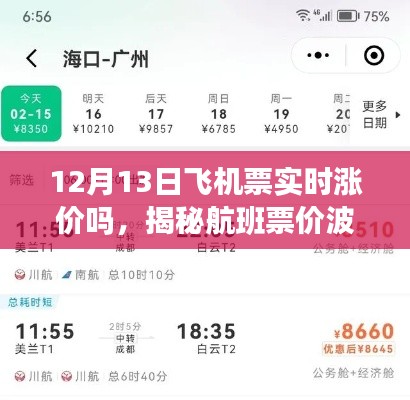 揭秘航班票價(jià)波動(dòng)，以十二月十三日飛機(jī)票實(shí)時(shí)漲價(jià)為例的航班定價(jià)幕后故事探究。