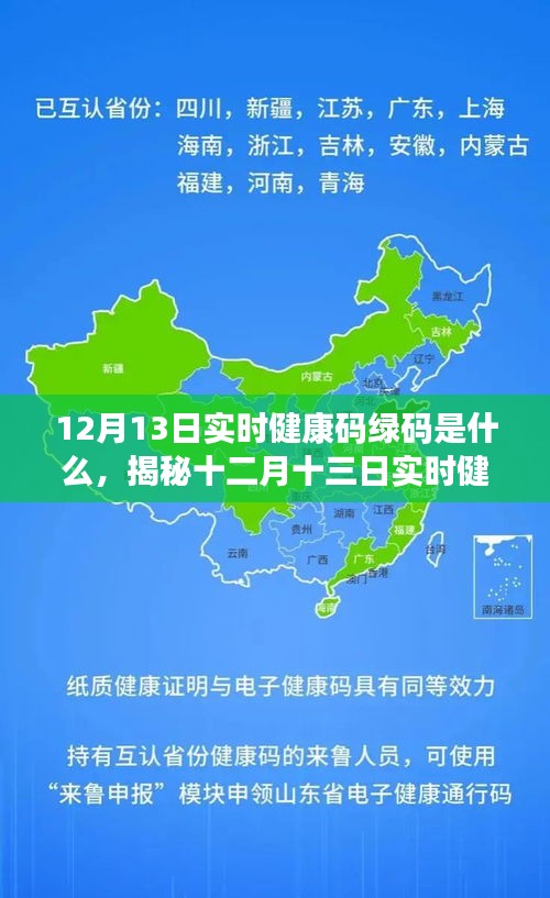 揭秘十二月十三日實時健康碼綠碼真相，定義、功能及應用解析
