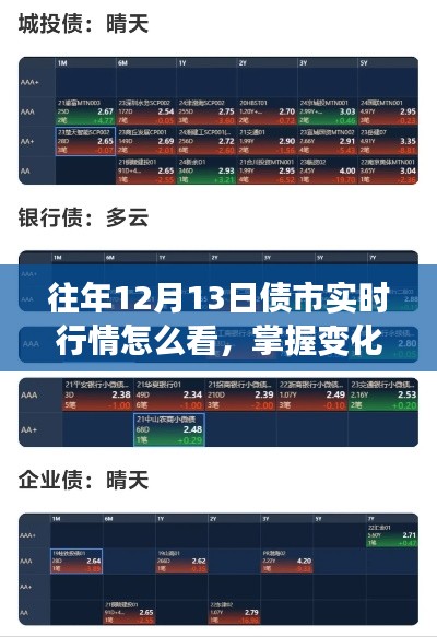 掌握債市變化，學(xué)習(xí)如何解讀往年12月13日債市實(shí)時(shí)行情，賦予你自信與成就感之路