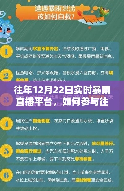 往年12月22日實(shí)時(shí)暴雨直播平臺參與指南，初學(xué)者與進(jìn)階用戶必看！