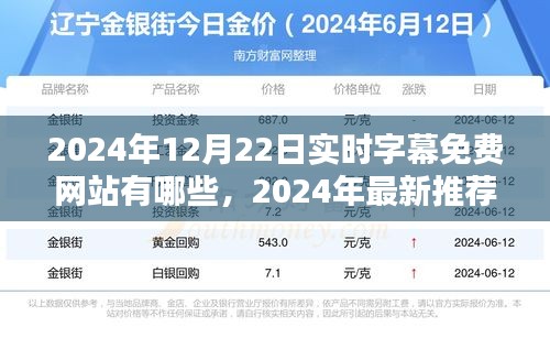 盤點實時字幕免費網(wǎng)站，最新推薦與指南（2024版）