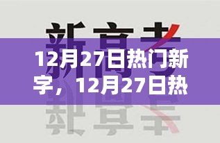 探索網(wǎng)絡流行詞匯的魅力，揭秘十二月二十七日熱門新字奧秘