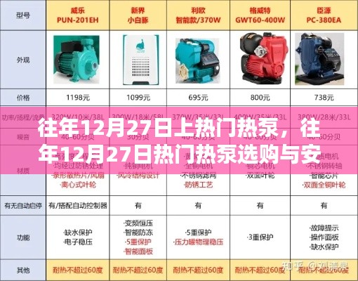 往年12月27日熱泵選購與安裝指南，選購要點及安裝步驟，適合初學者與進階用戶參考