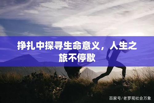 掙扎中探尋生命意義，人生之旅不停歇