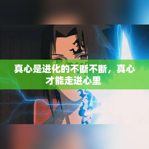 真心是進(jìn)化的不斷不斷，真心才能走進(jìn)心里 