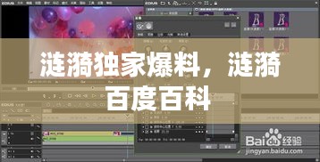 漣漪獨家爆料，漣漪百度百科 