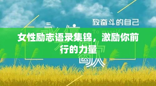 女性勵志語錄集錦，激勵你前行的力量