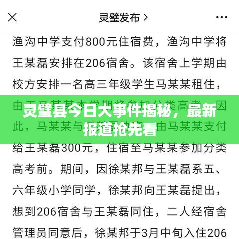 靈璧縣今日大事件揭秘，最新報(bào)道搶先看