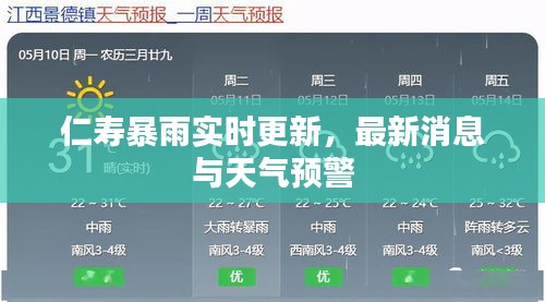 仁壽暴雨實時更新，最新消息與天氣預警