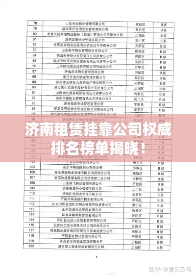 濟(jì)南租賃掛靠公司權(quán)威排名榜單揭曉！
