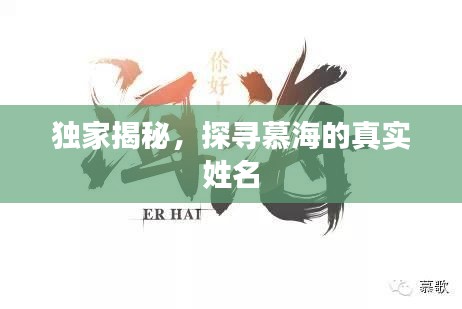 獨家揭秘，探尋慕海的真實姓名