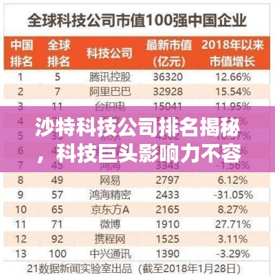 沙特科技公司排名揭秘，科技巨頭影響力不容小覷
