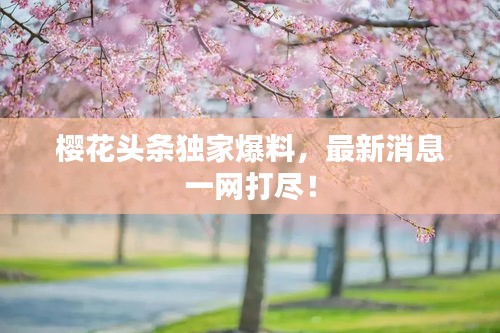 櫻花頭條獨(dú)家爆料，最新消息一網(wǎng)打盡！