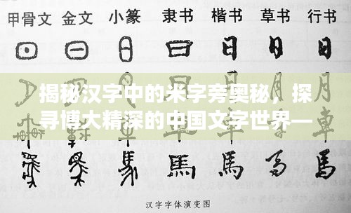 揭秘漢字中的米字旁奧秘，探尋博大精深的中國文字世界——百度帶你探索