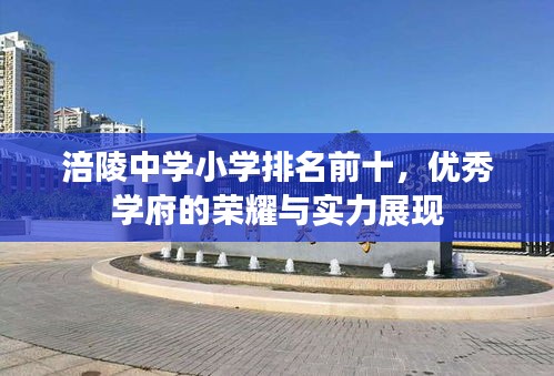 涪陵中學(xué)小學(xué)排名前十，優(yōu)秀學(xué)府的榮耀與實力展現(xiàn)