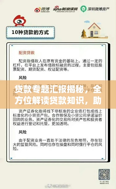 貸款專題匯報揭秘，全方位解讀貸款知識，助你明智決策！