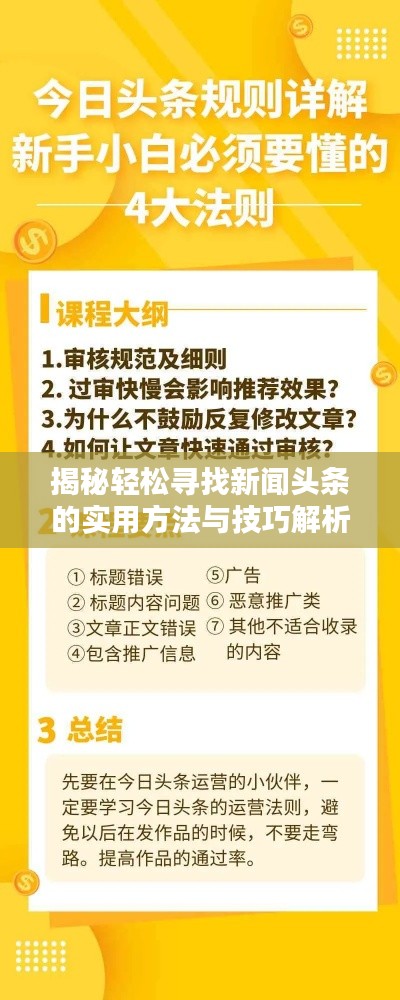 揭秘輕松尋找新聞頭條的實用方法與技巧解析