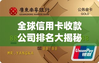全球信用卡收款公司排名大揭秘！