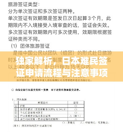 獨(dú)家解析，日本難民簽證申請(qǐng)流程與注意事項(xiàng)全攻略