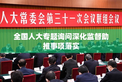 全國人大專題詢問深化監(jiān)督助推事項(xiàng)落實(shí)