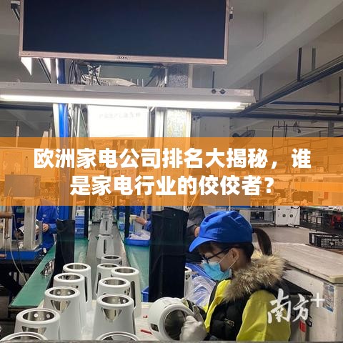 歐洲家電公司排名大揭秘，誰是家電行業(yè)的佼佼者？